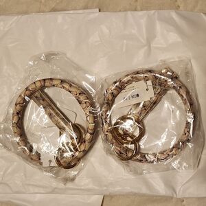 2 Wristlet Keychains Baseball Theme